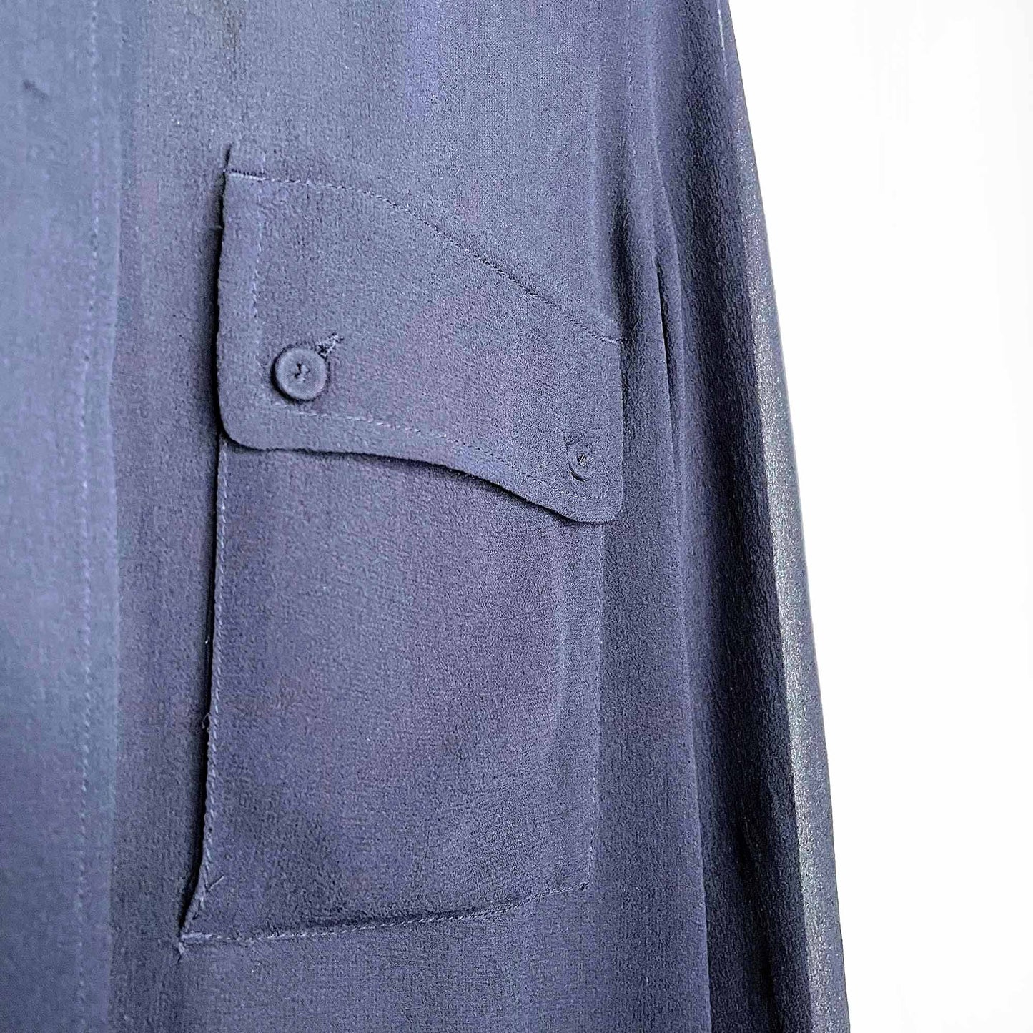 wilfred silk chiffon giffard button down blouse - size medium