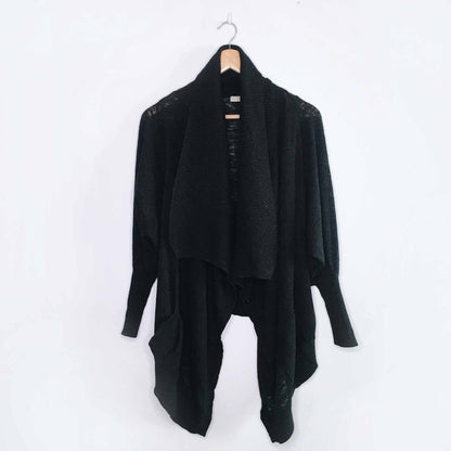 Wilfred oversized waterfall linen cardigan - size Medium