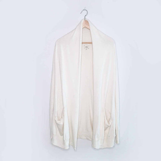 Wilfred cream silk-cashmere Flaubert cardigan - size Small