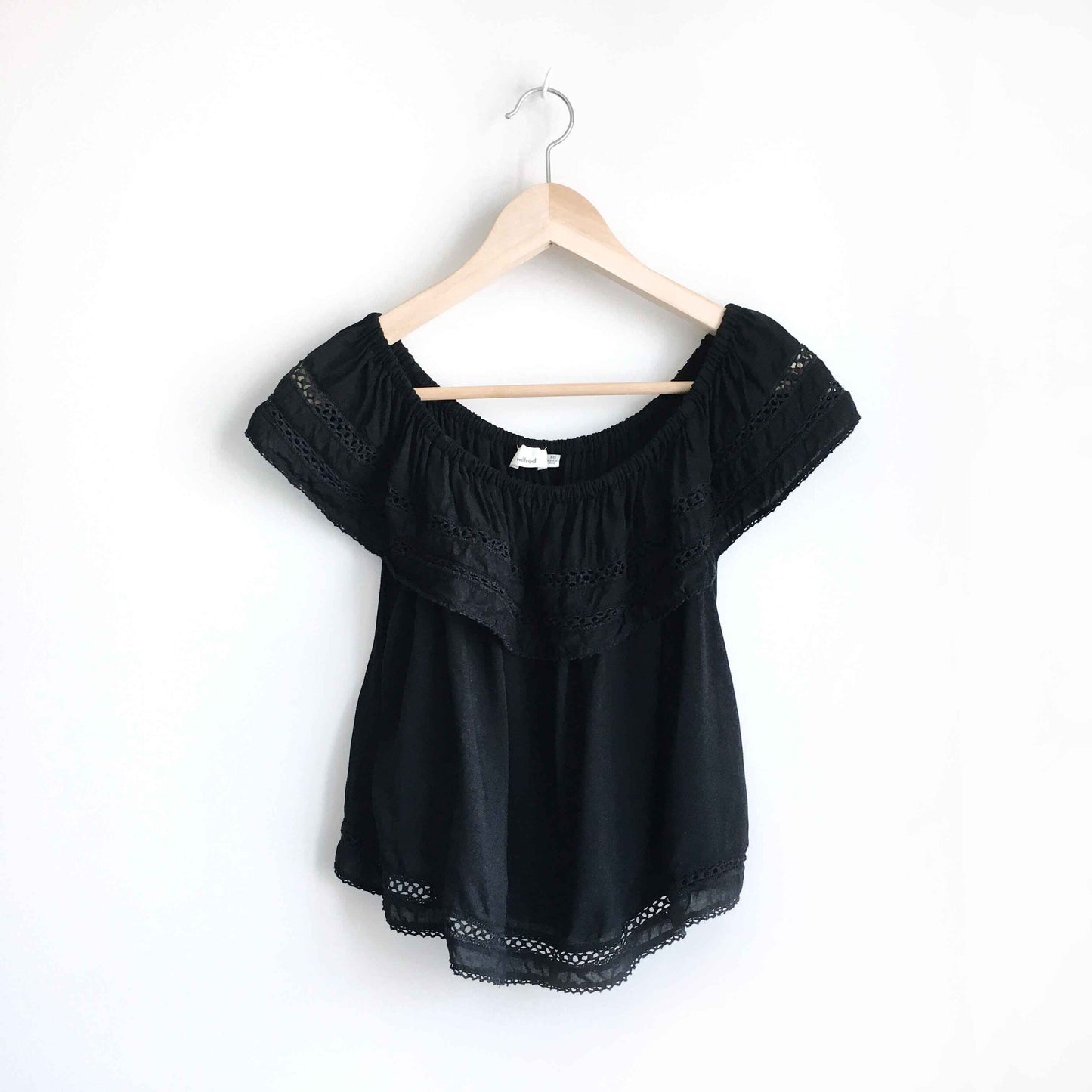 wilfred hollande off-shoulder blouse - size xxs