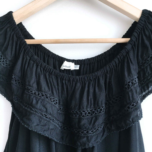 wilfred hollande off-shoulder blouse - size xxs