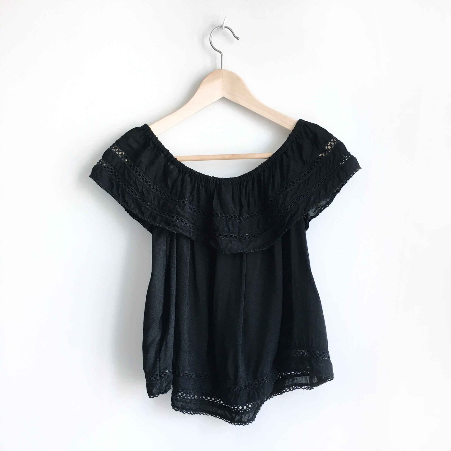 wilfred hollande off-shoulder blouse - size xxs