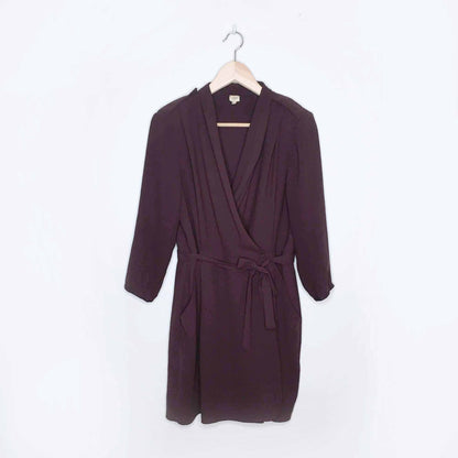 Wilfred Franca long sleeve wrap dress - size 6