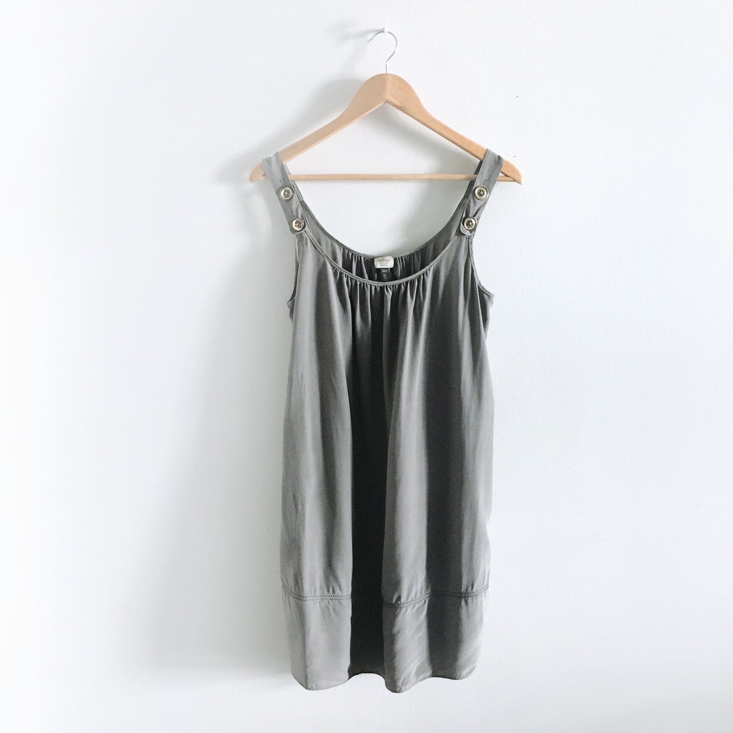 Wilfred grey silk dress - size Medium