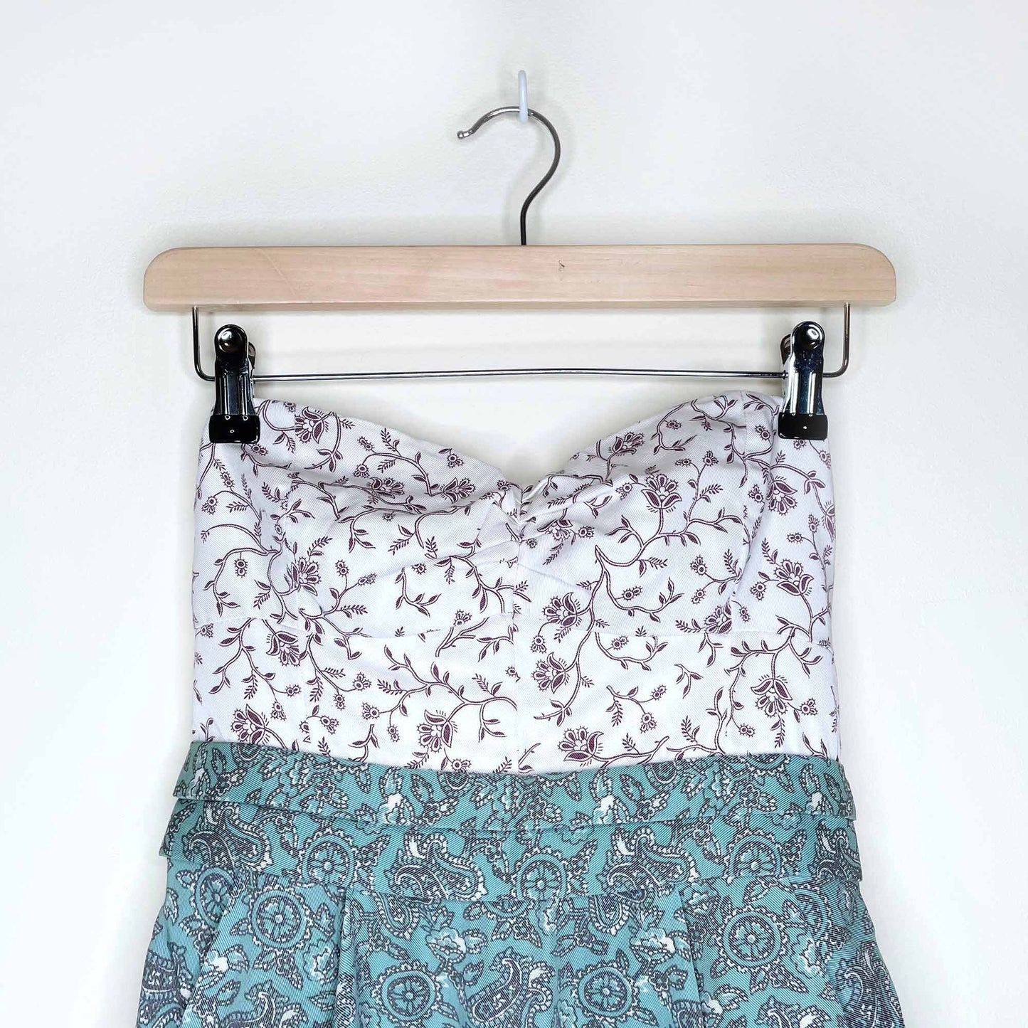 Wilfred strapless floral summer dress - size 4