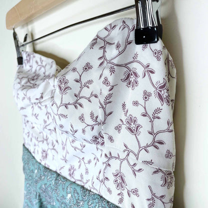 Wilfred strapless floral summer dress - size 4