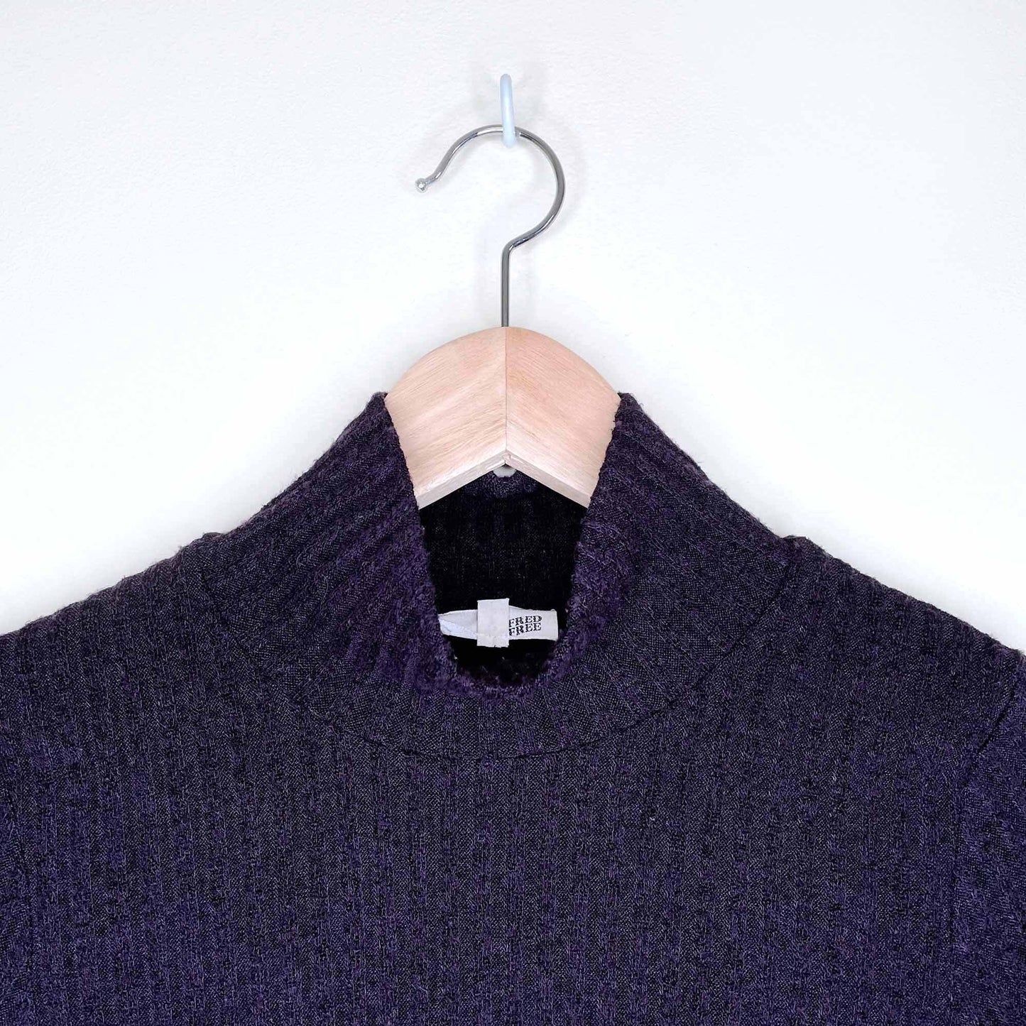 Wilfred Free Mariel mock neck ribbed sweater - size Small