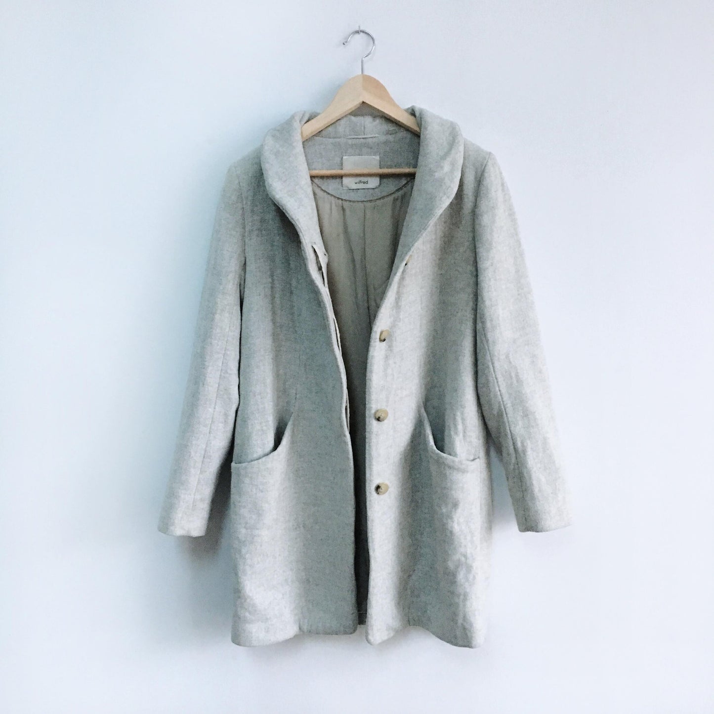 Wilfred Cocoon Wool Coat - size Small