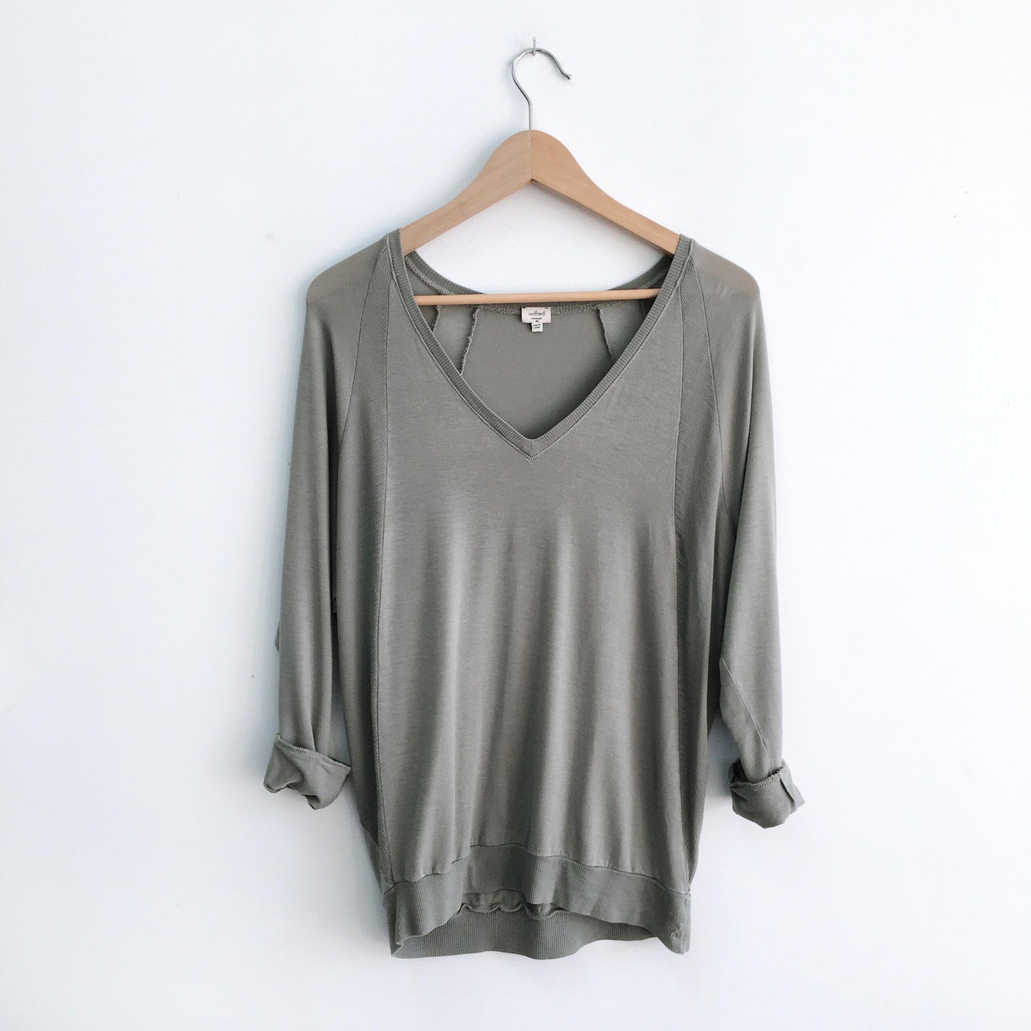 Wilfred Oversized Long Sleeve Tee - size xxs