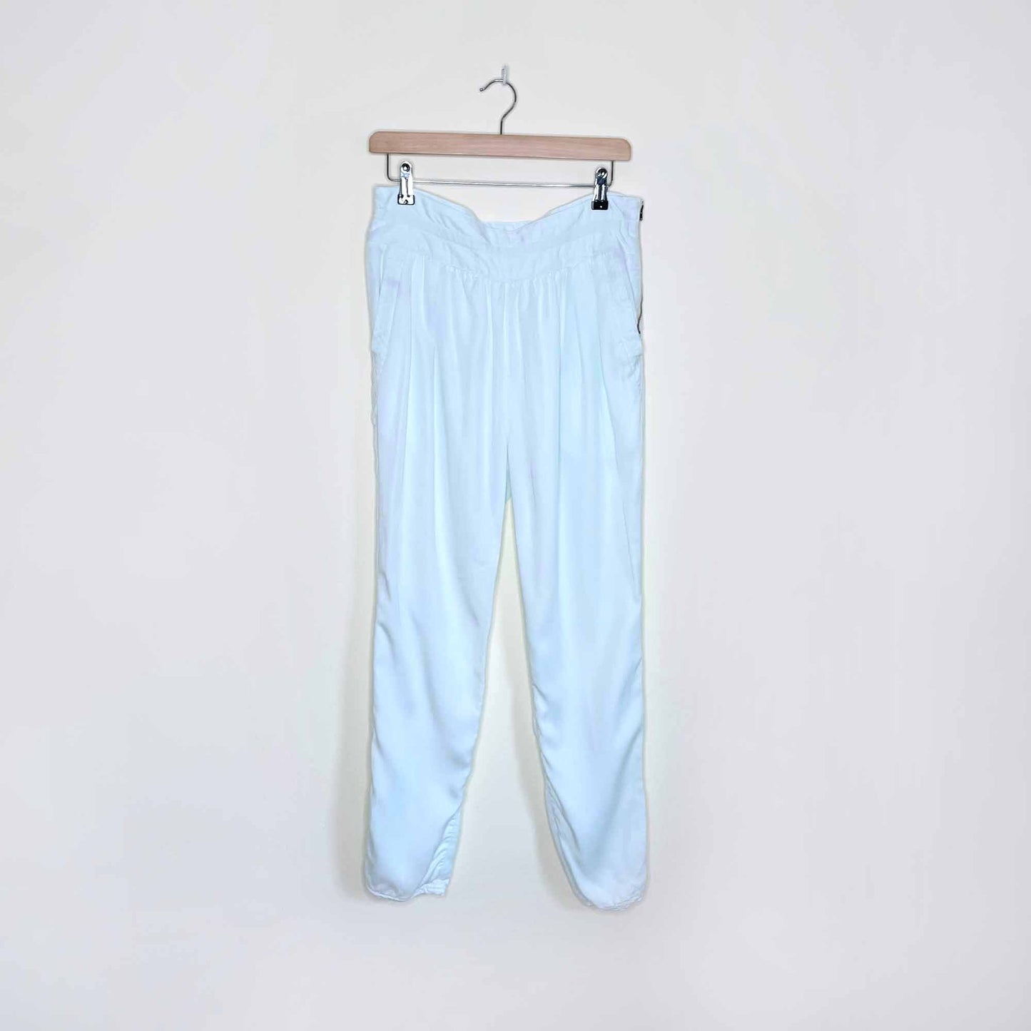 wilfred high rise mint green trousers - size 6