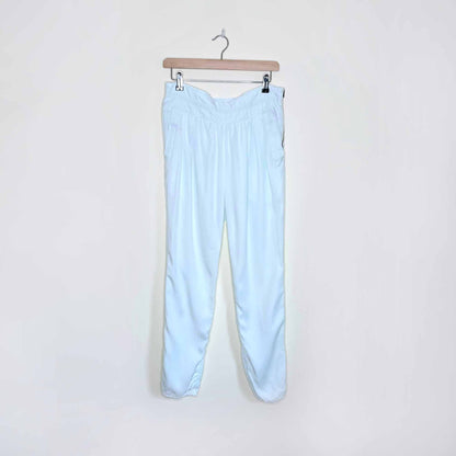 wilfred high rise mint green trousers - size 6