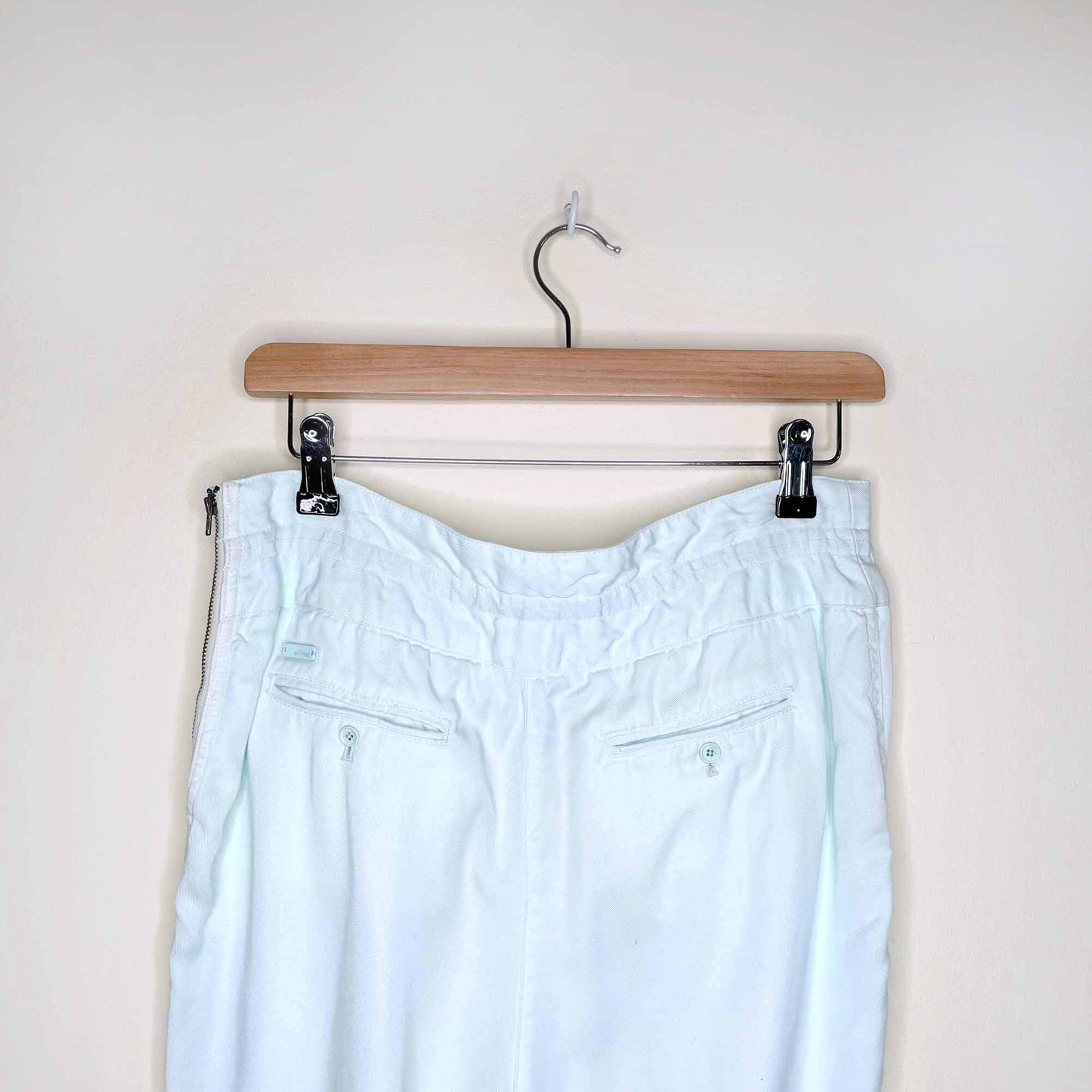 wilfred high rise mint green trousers - size 6