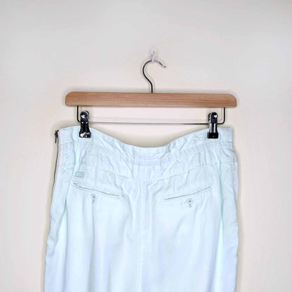 wilfred high rise mint green trousers - size 6