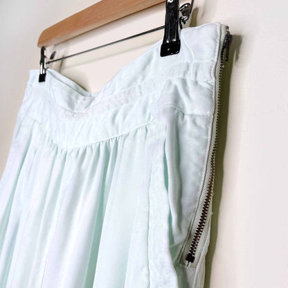 wilfred high rise mint green trousers - size 6