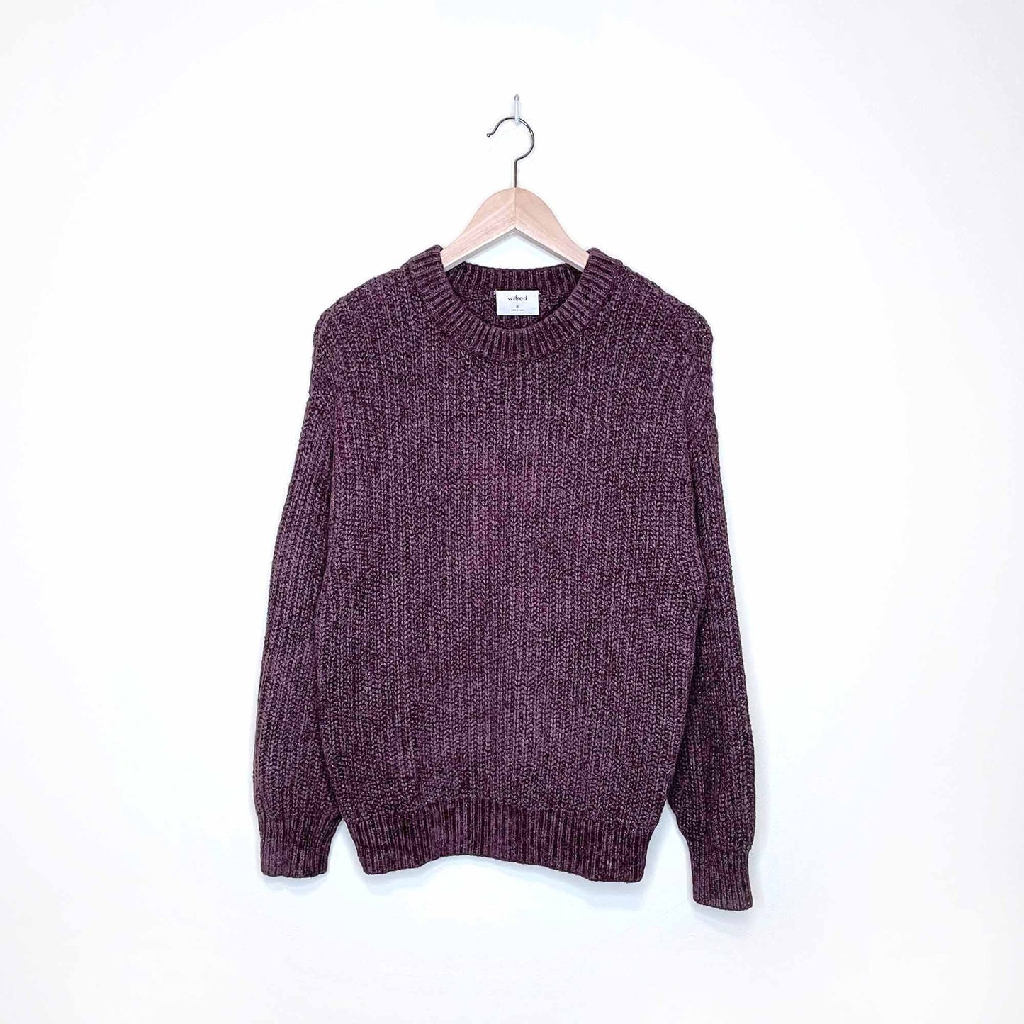 wilfred essential chenile crewneck sweater - size medium