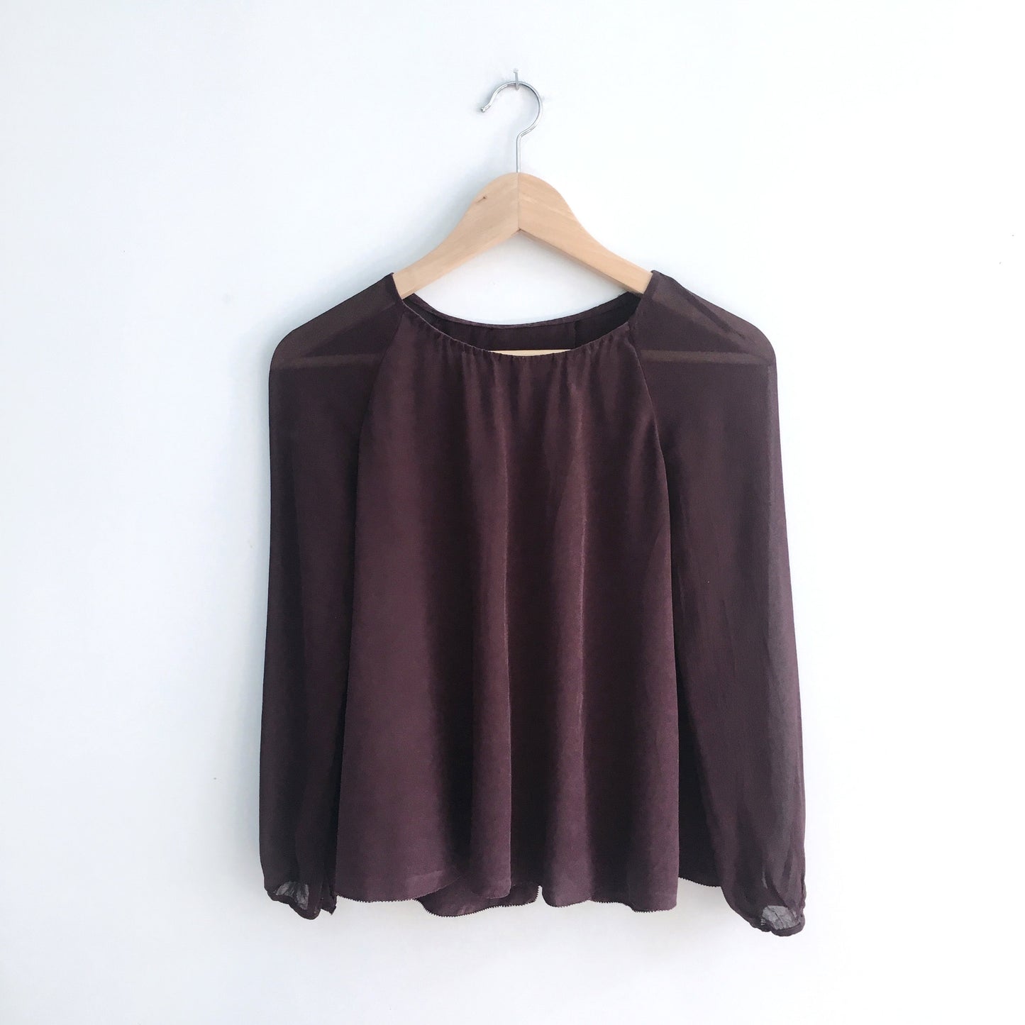 Wilfred Silk Open Back Blouse - size Small