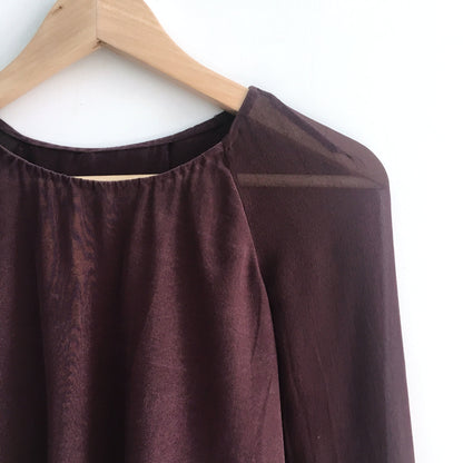 Wilfred Silk Open Back Blouse - size Small