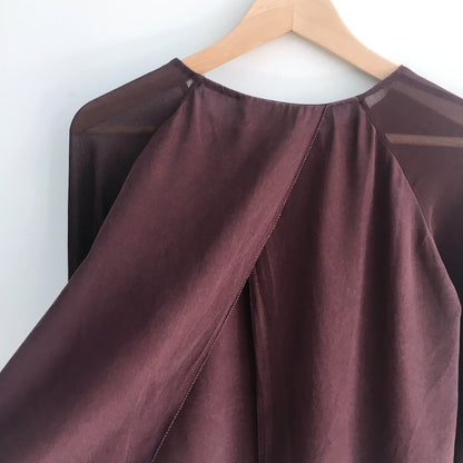 Wilfred Silk Open Back Blouse - size Small