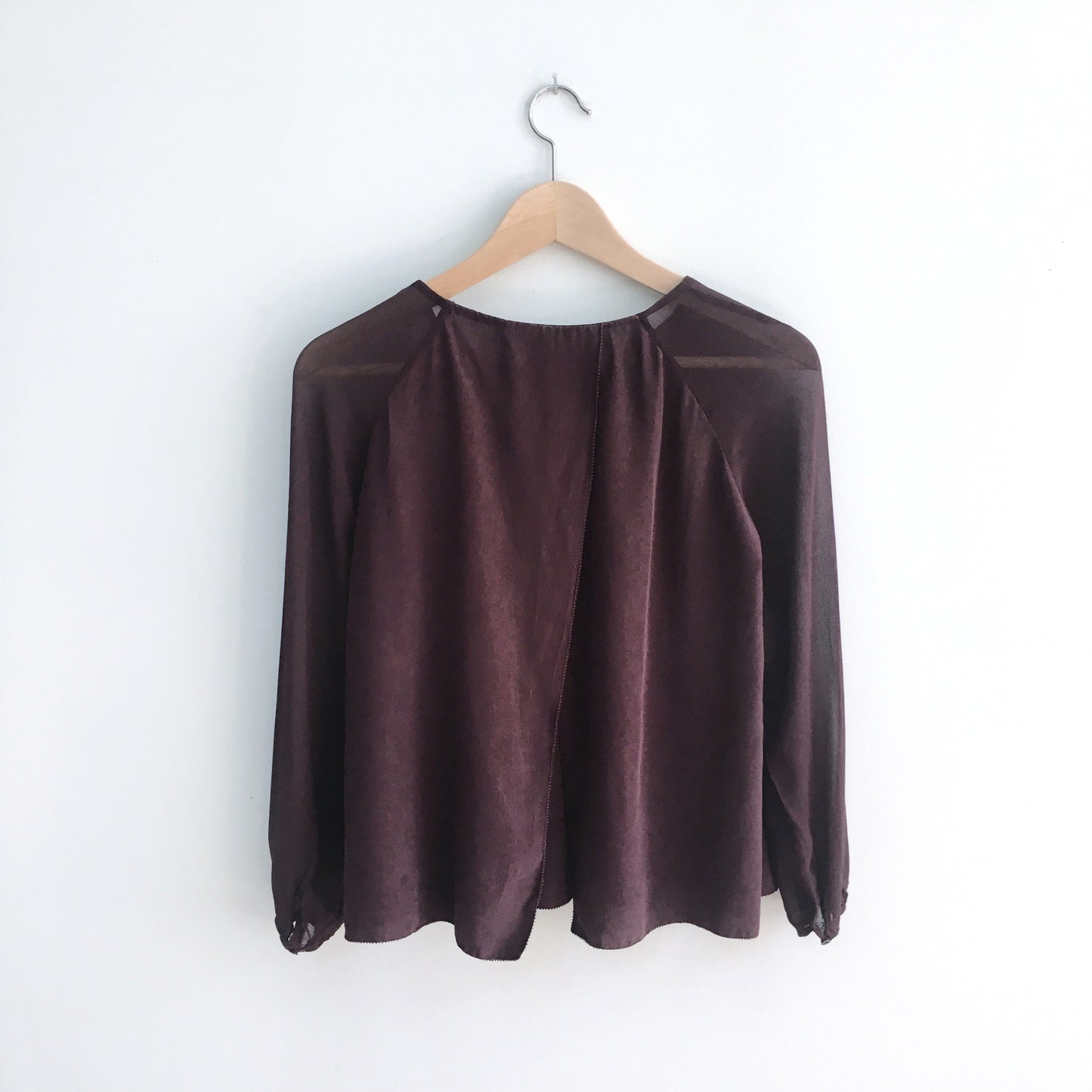 Wilfred Silk Open Back Blouse - size Small