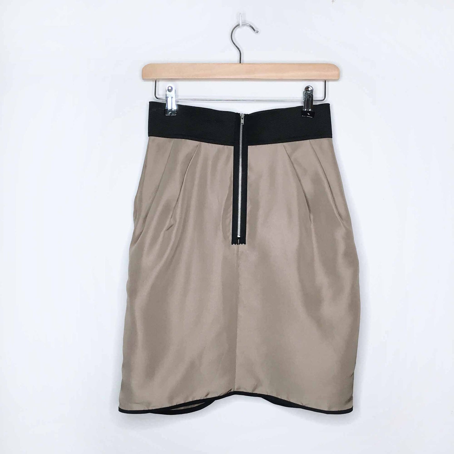 wilfred high rise silk wrap tulip skirt - size 4