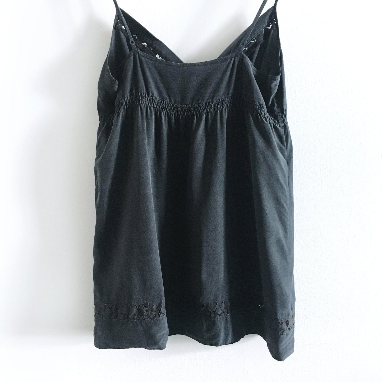 Wilfred silk blouse with lace trim - size Small