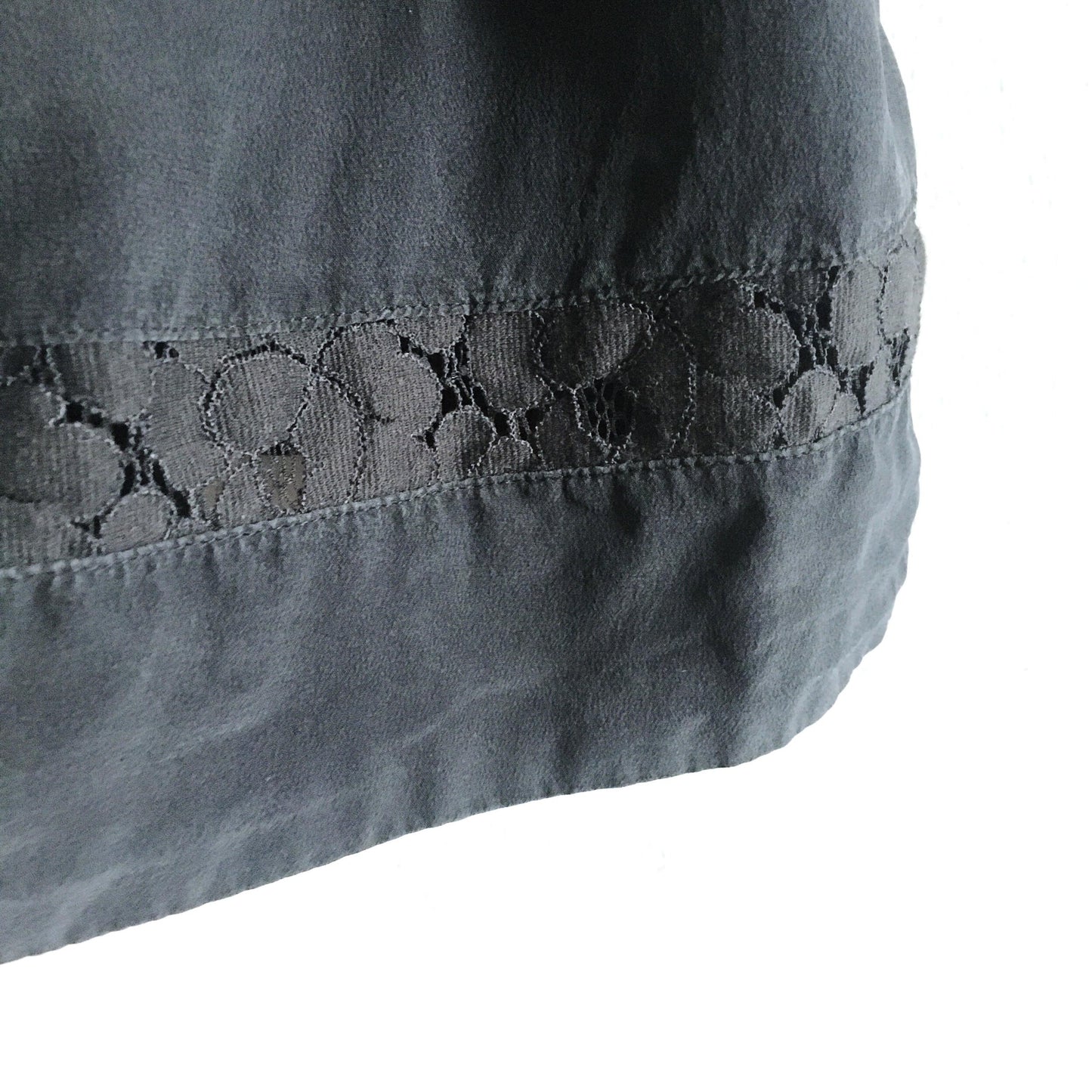 Wilfred silk blouse with lace trim - size Small