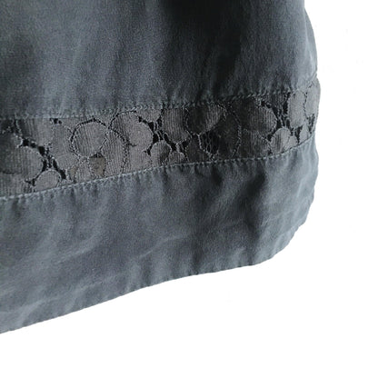 Wilfred silk blouse with lace trim - size Small