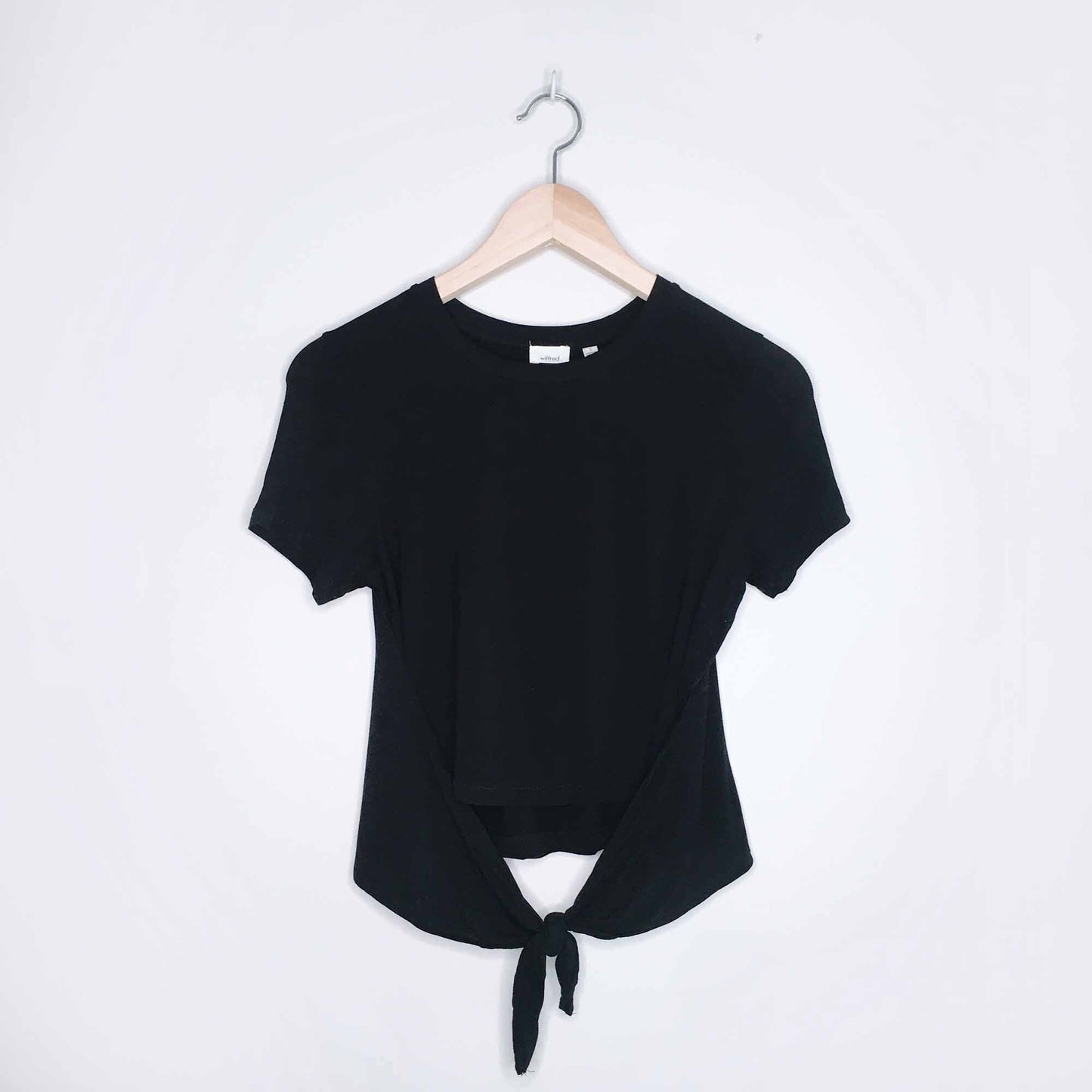 Wilfred Ange crop wrap and tie tee - size Small