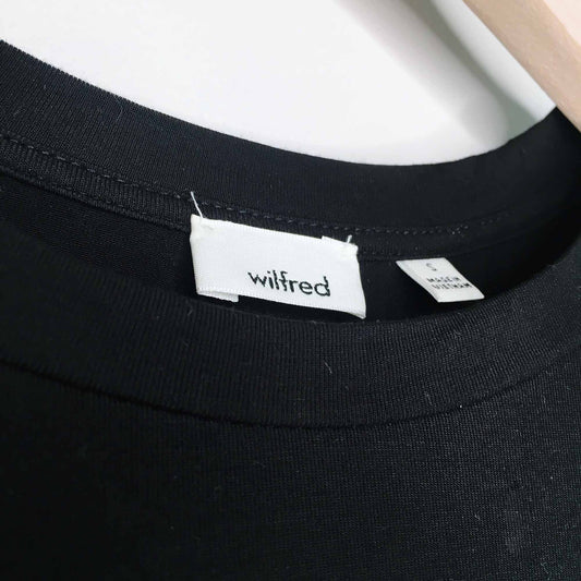 Wilfred Ange crop wrap and tie tee - size Small