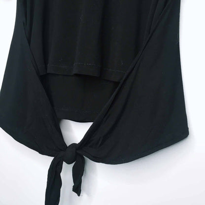 Wilfred Ange crop wrap and tie tee - size Small