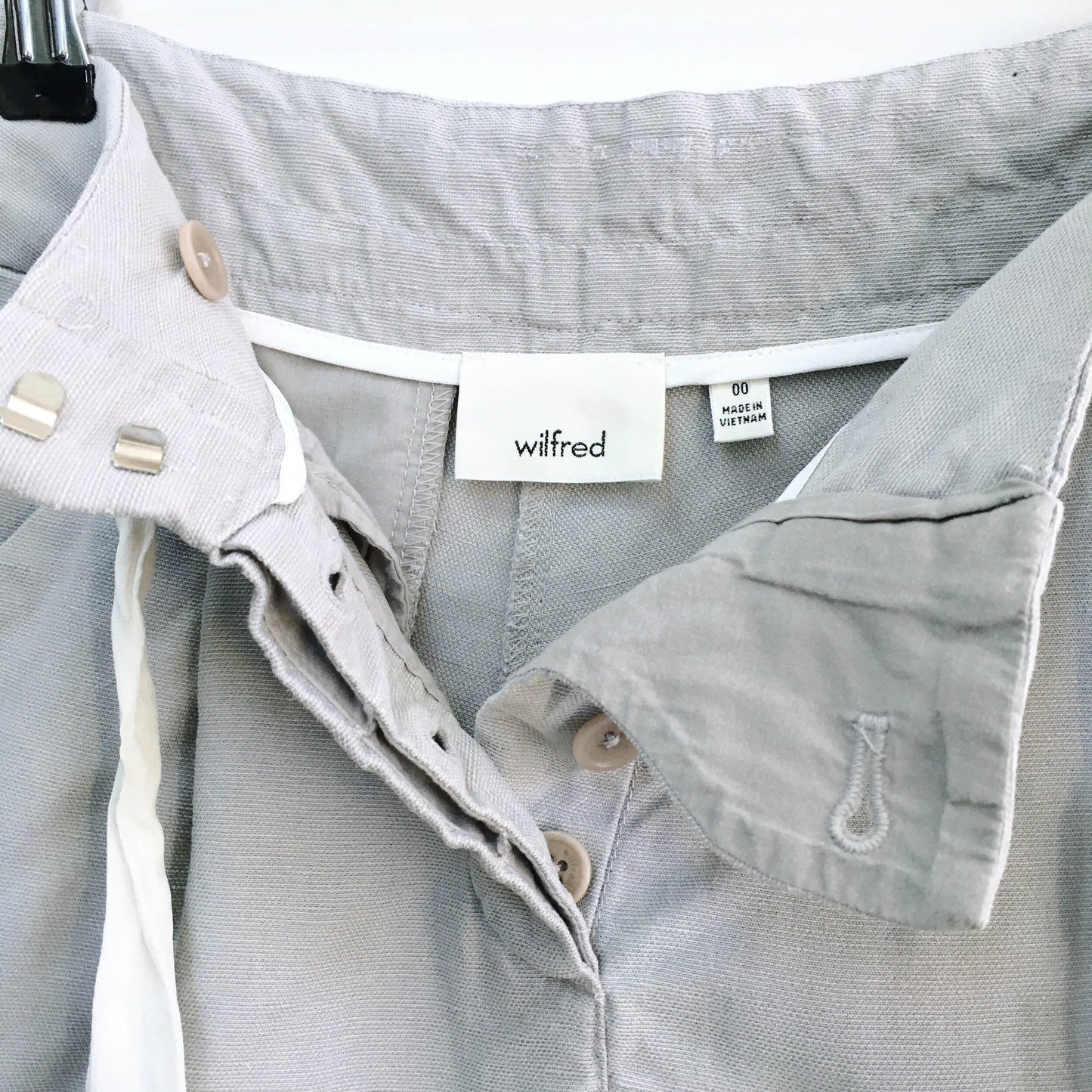 wilfred allegra linen silk shorts - size 0