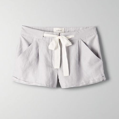 wilfred allegra linen silk shorts - size 0