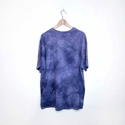 vintage the mountain purple tie-dye wolf tee - size 2xl