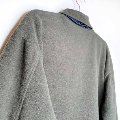 vintage wolverine fleece zip up shacket - size large