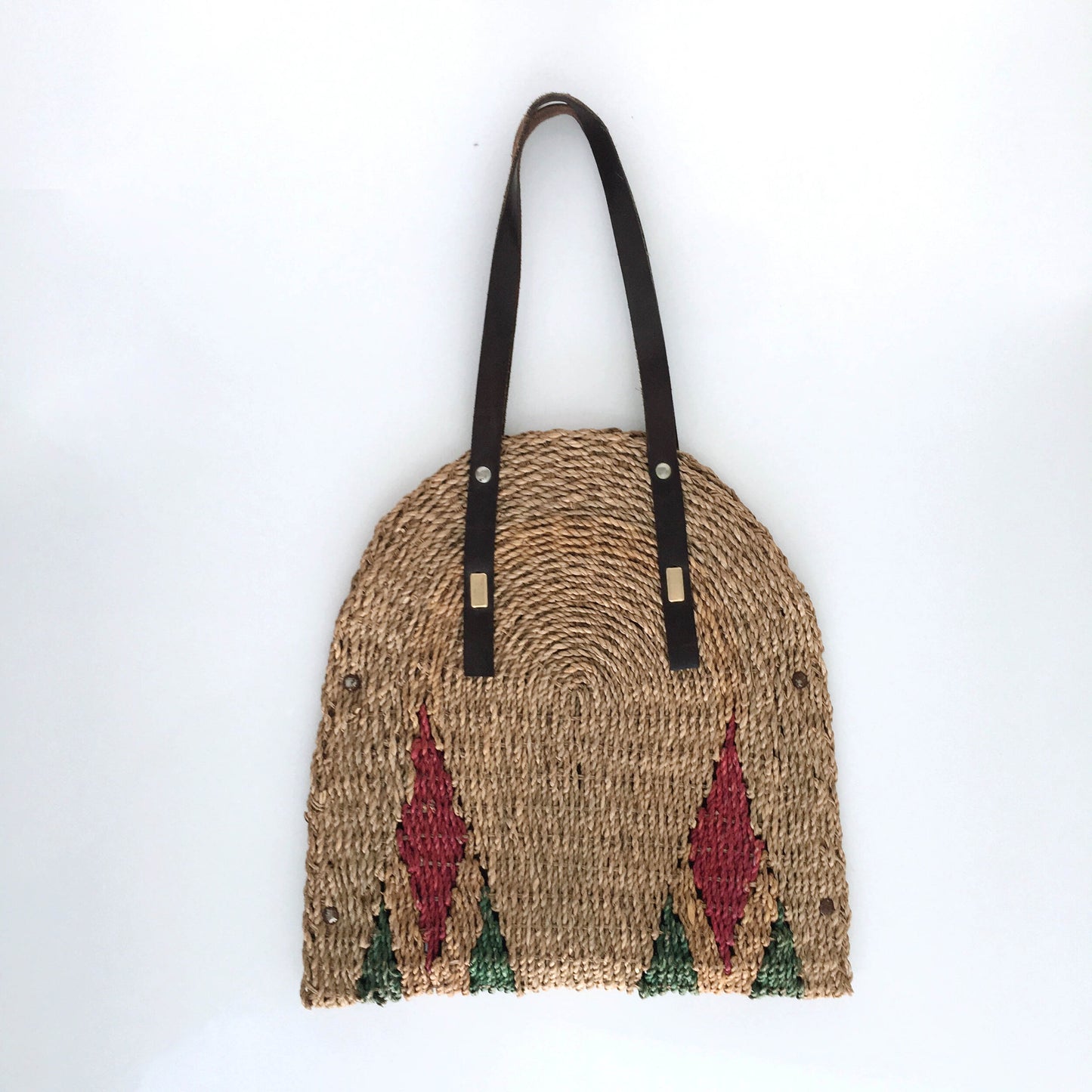 Vintage woven diamond bag