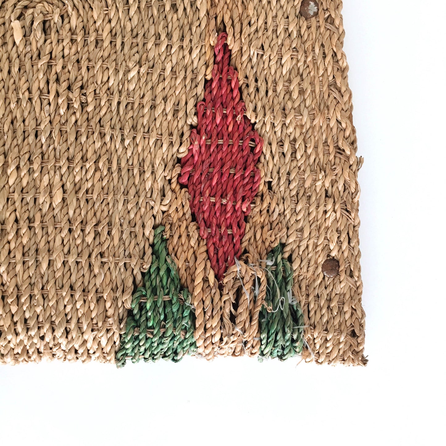 Vintage woven diamond bag