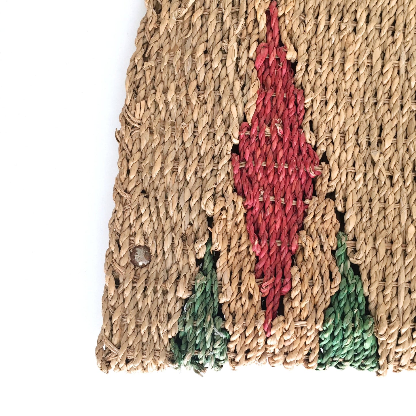 Vintage woven diamond bag