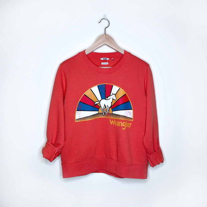 Wrangler retro horse logo sweatshirt - size Small