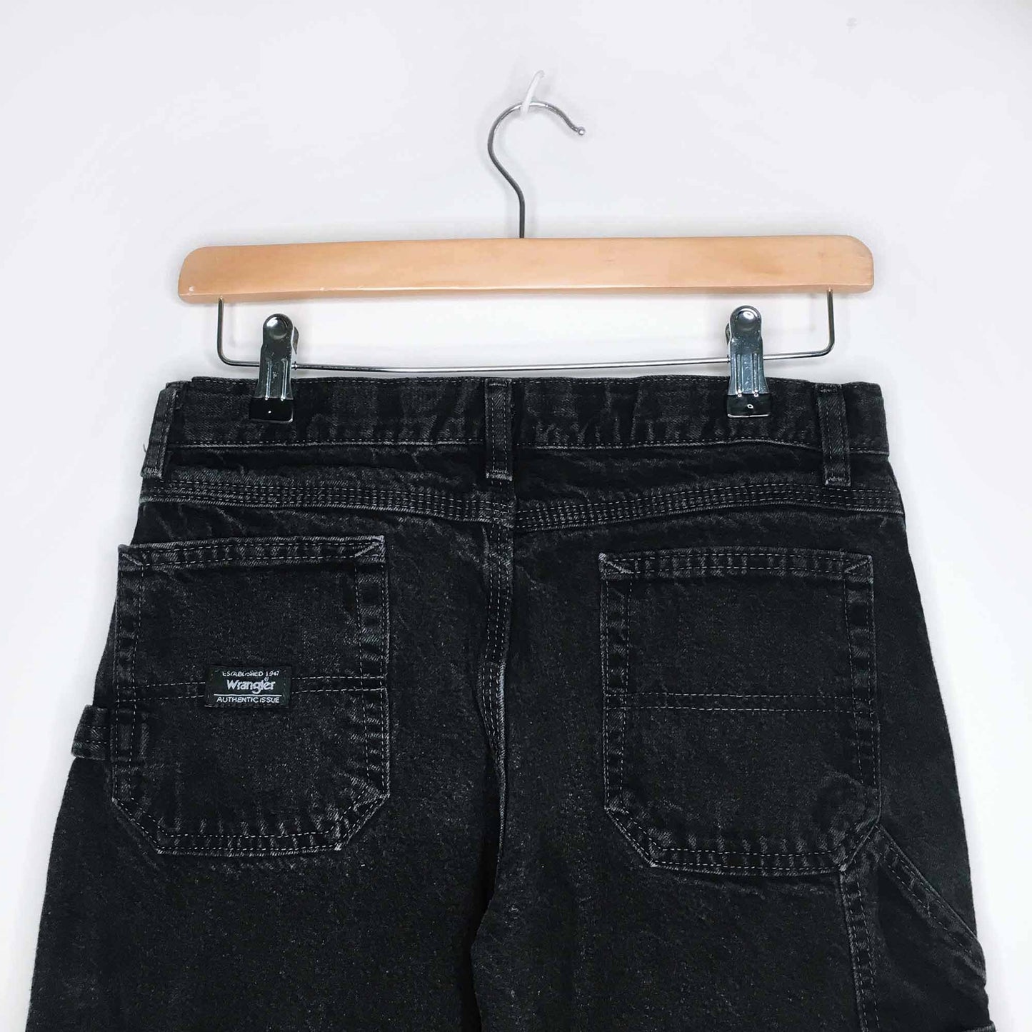 Vintage Wrangler kids carpenter cargo jeans - 12 Husky