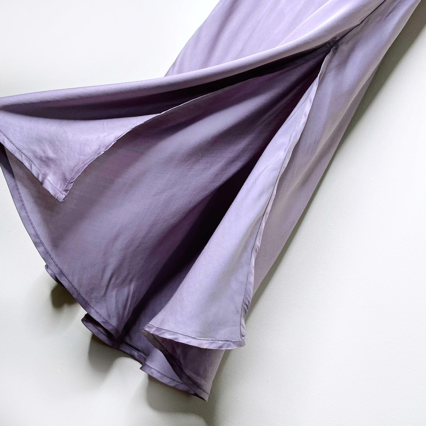 young fabulous & broke felicity satin slip midi skirt - size medium