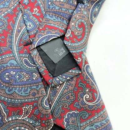 vintage ysl silk paisley men's tie