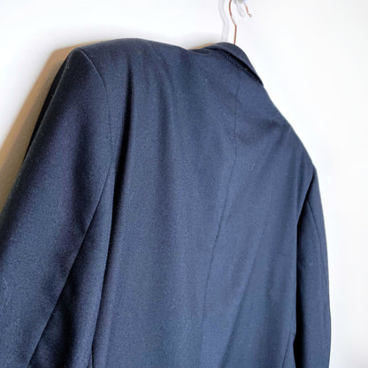 vintage men's black 2-piece saint laurent le smoking tuxedo - size 44L