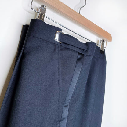 vintage men's black 2-piece saint laurent le smoking tuxedo - size 44L