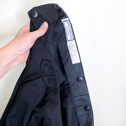 vintage men's black 2-piece saint laurent le smoking tuxedo - size 44L