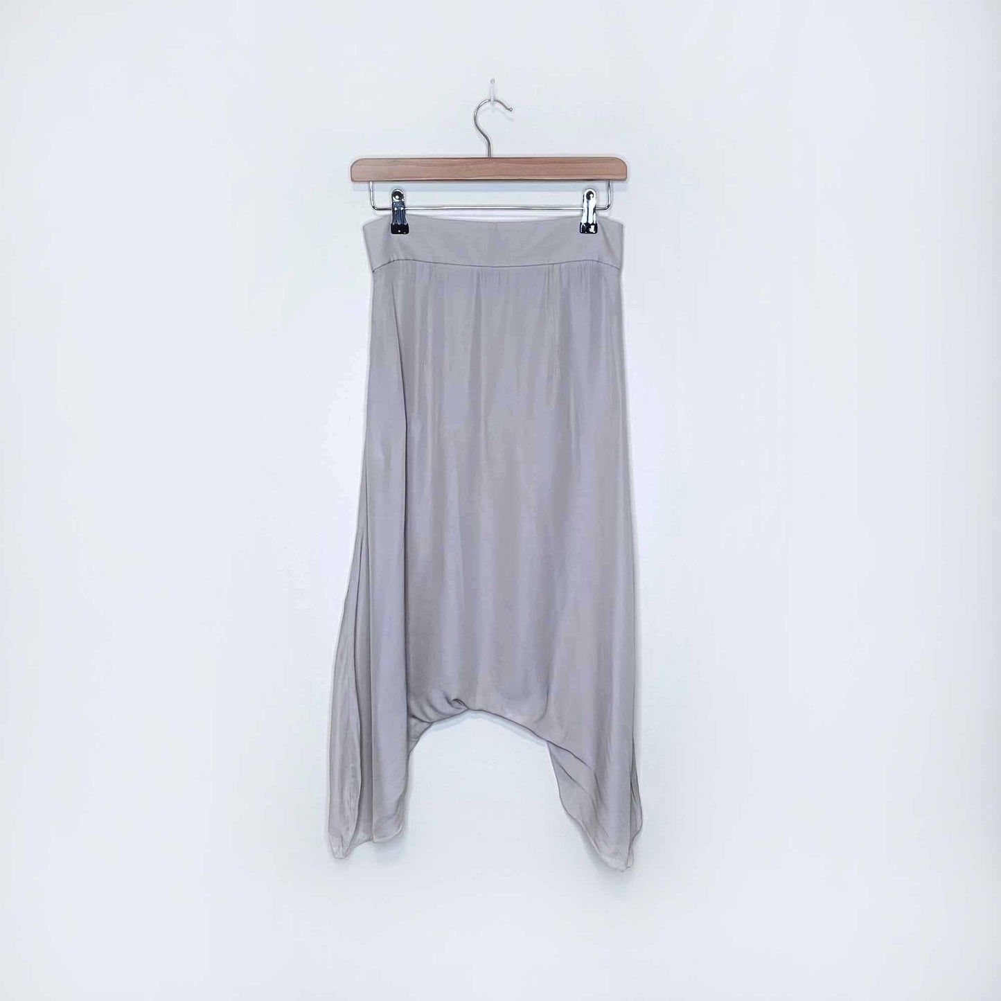 yves saint laurent 2009 cream silk harem pants - size 38