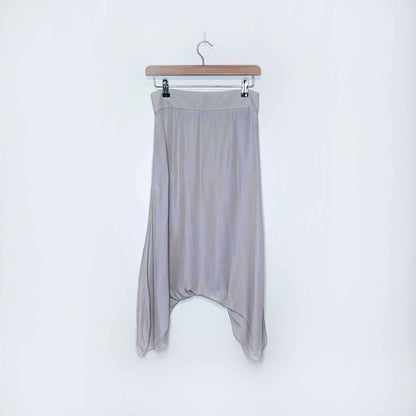 yves saint laurent 2009 cream silk harem pants - size 38