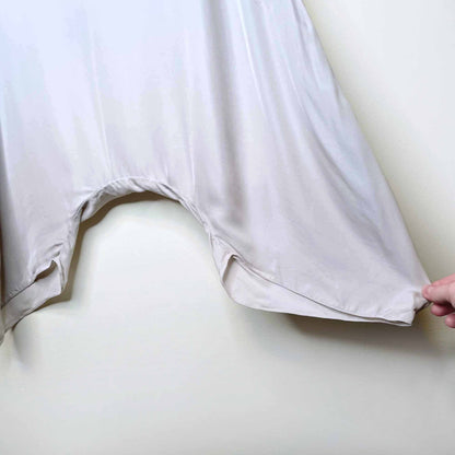 yves saint laurent 2009 cream silk harem pants - size 38