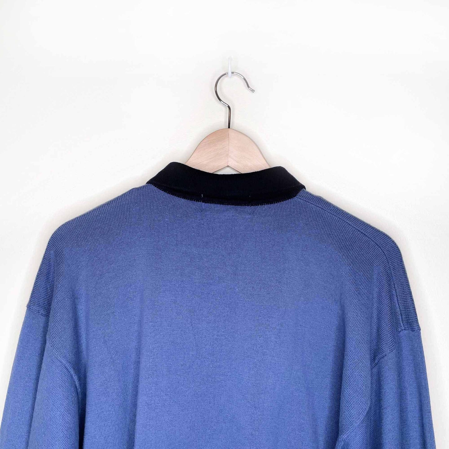 vintage men's yves saint laurent collared sweater - size large