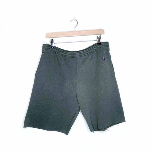 vintage jerzees 'z' cut off sweat shorts - size medium