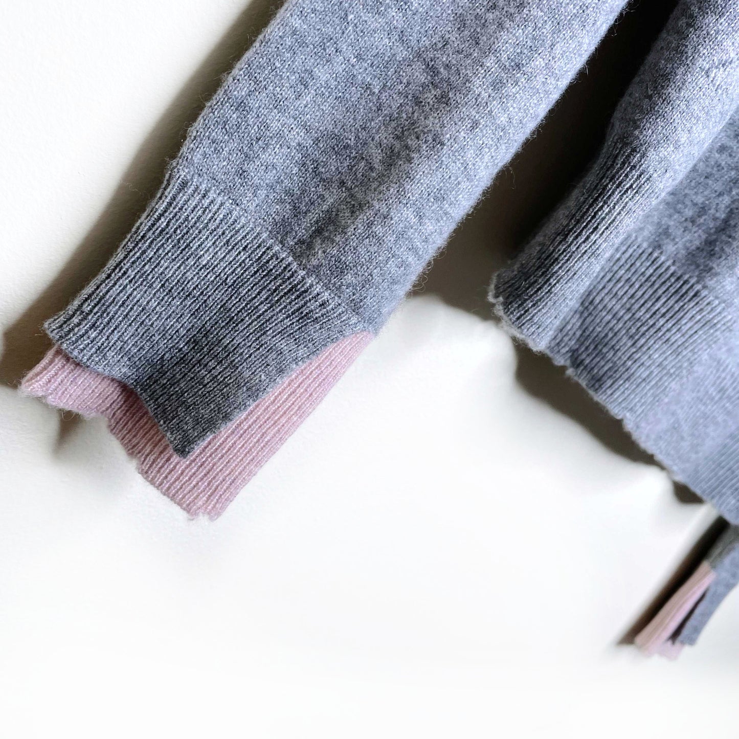 zadig & voltaire grey gaby stars cashmere sweater - size small